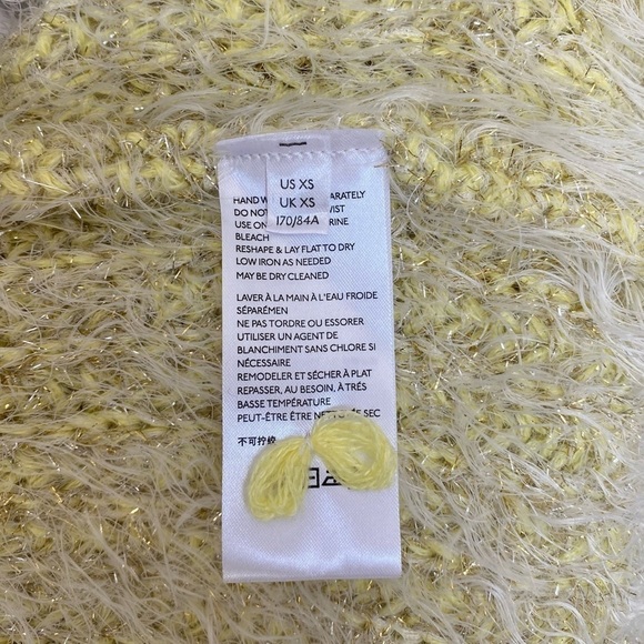 Anthropologie Larkin Shimmer Cardigan Chunky Knit Fuzzy Sweater , XS - Picture 11 of 13